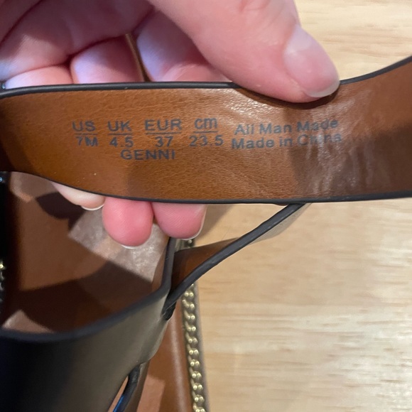 Franco Sarto Black and Brown Women's Sandals - Picture 8 of 8